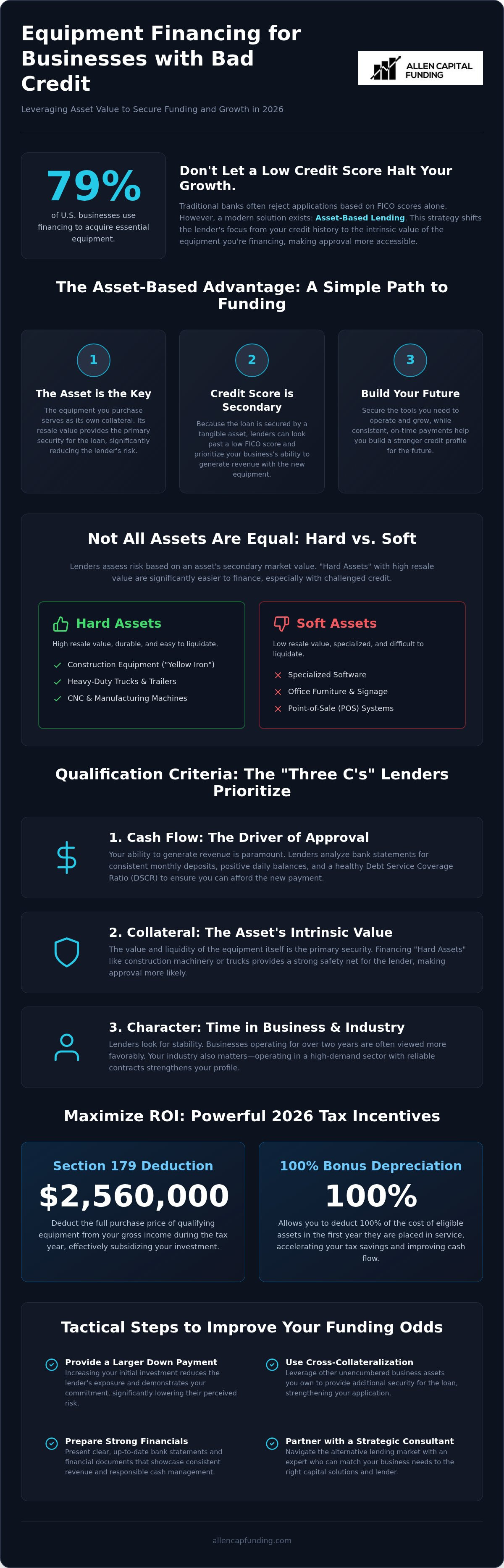 Equipment financing for bad credit