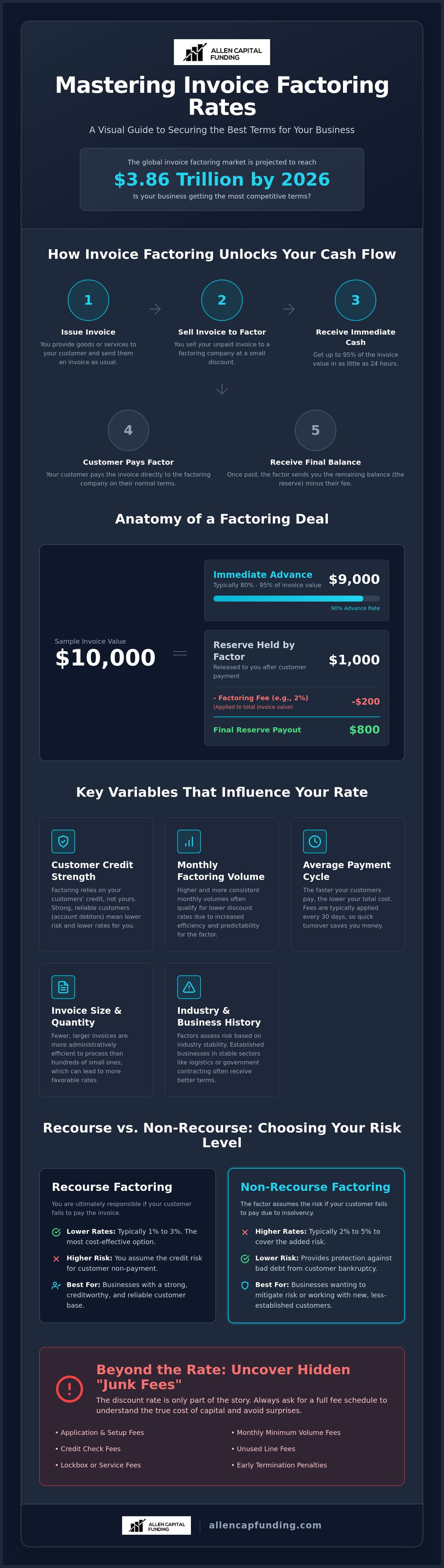 Invoice factoring rates