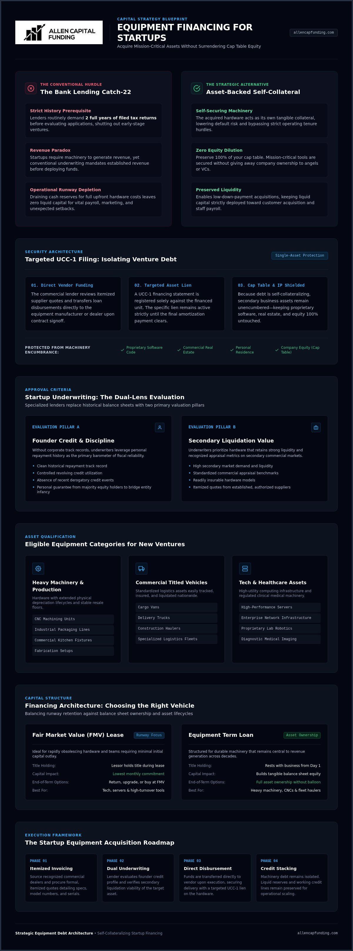 Equipment financing for startups
