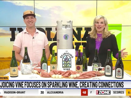 Featured on WISH-TV: Indiana Winery Shares How Local Grapes Sparkle with Purpose
