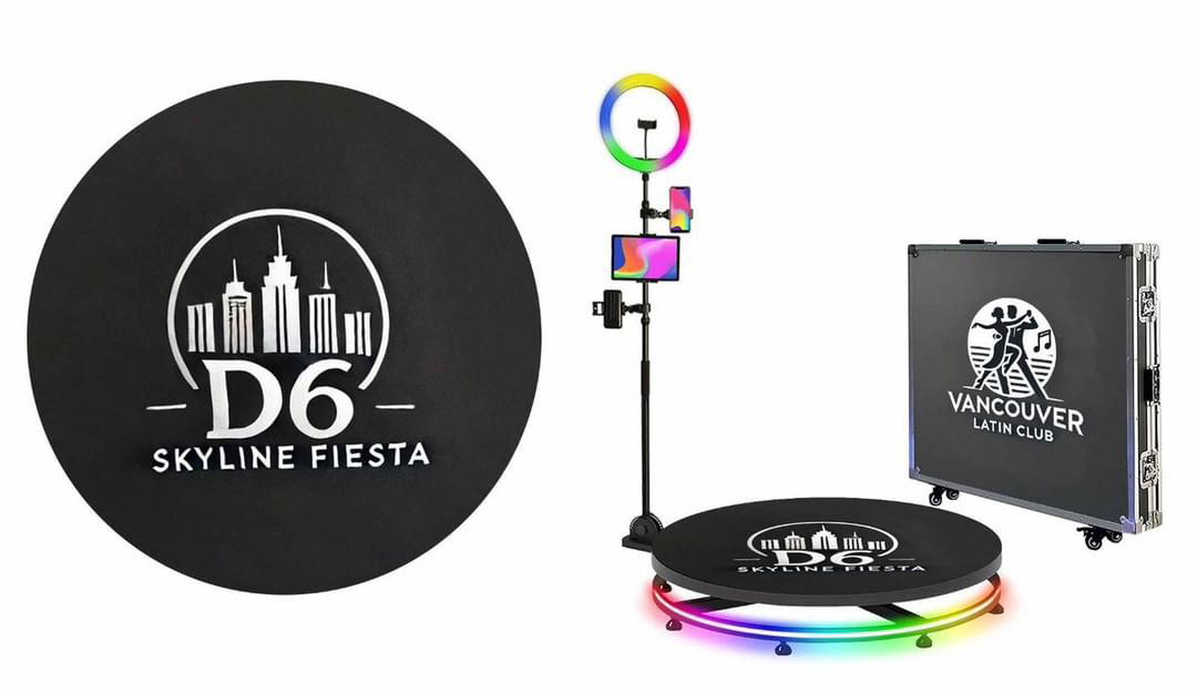 Vancouver Latin Club 360 photo booth setup