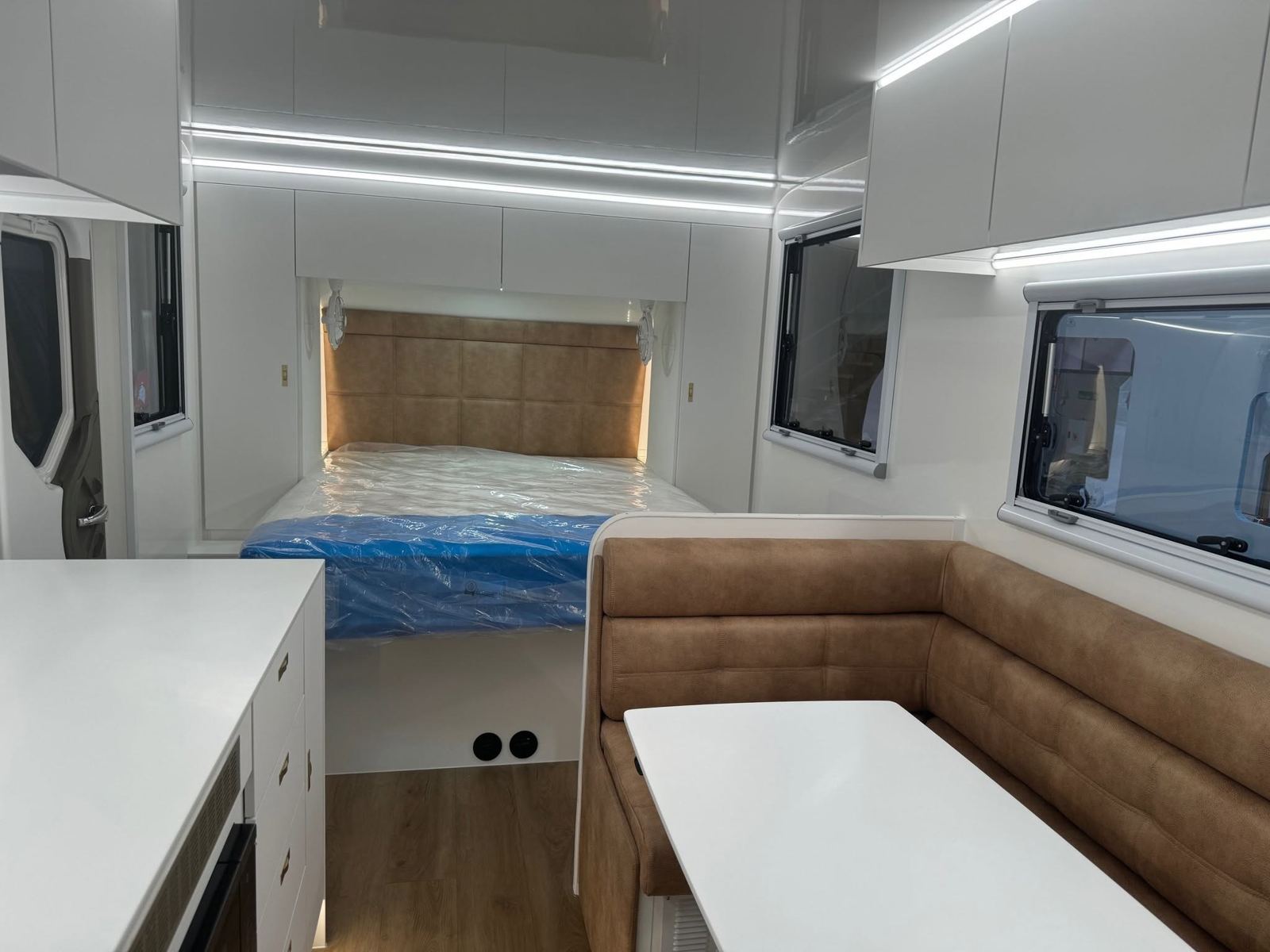 Rear lounge and bed beyond