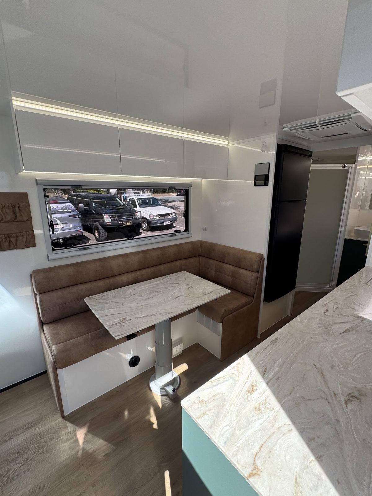 Café dinette and marble benchtop