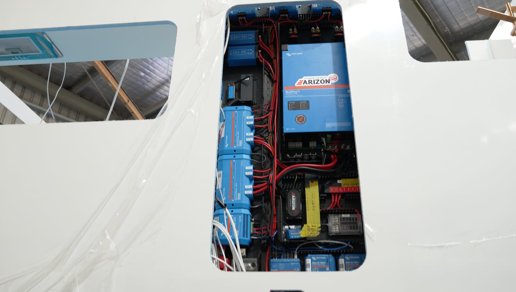 The power system, hatch open