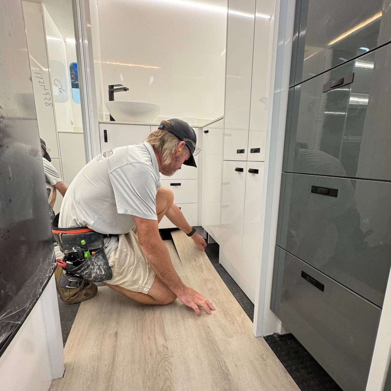 Laying the floor