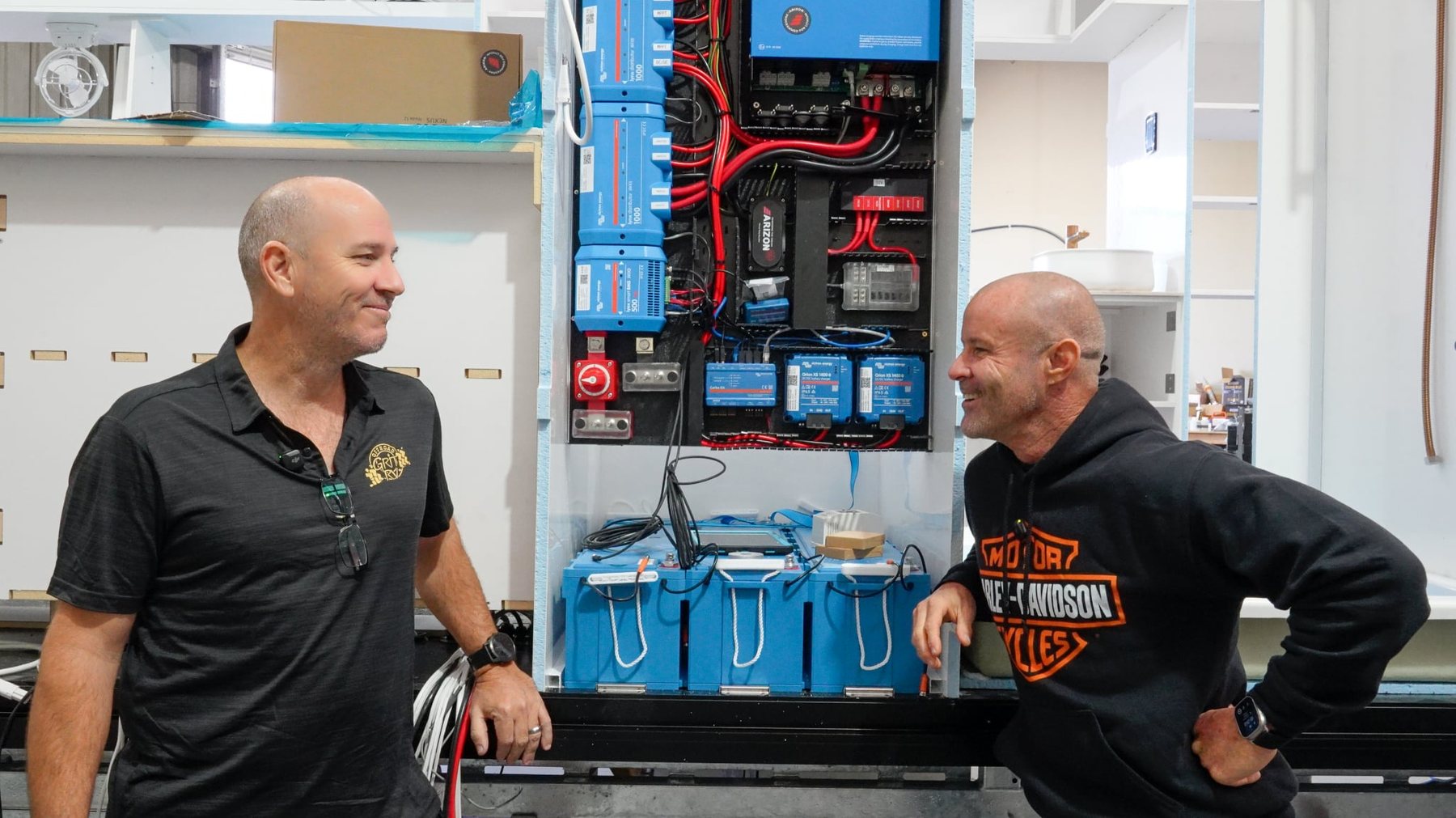 Talking through a power system