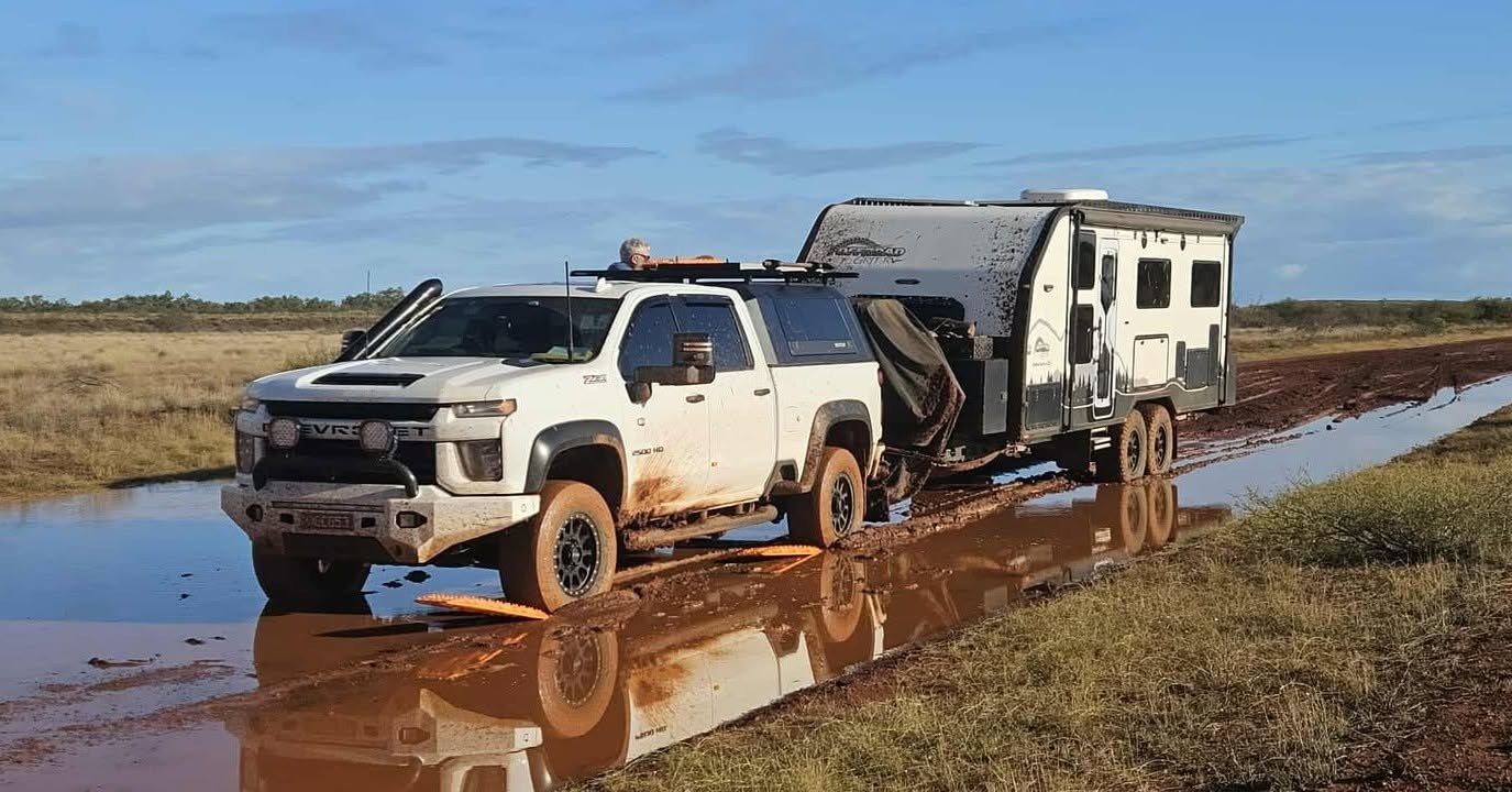 After the wet: mud to the axles