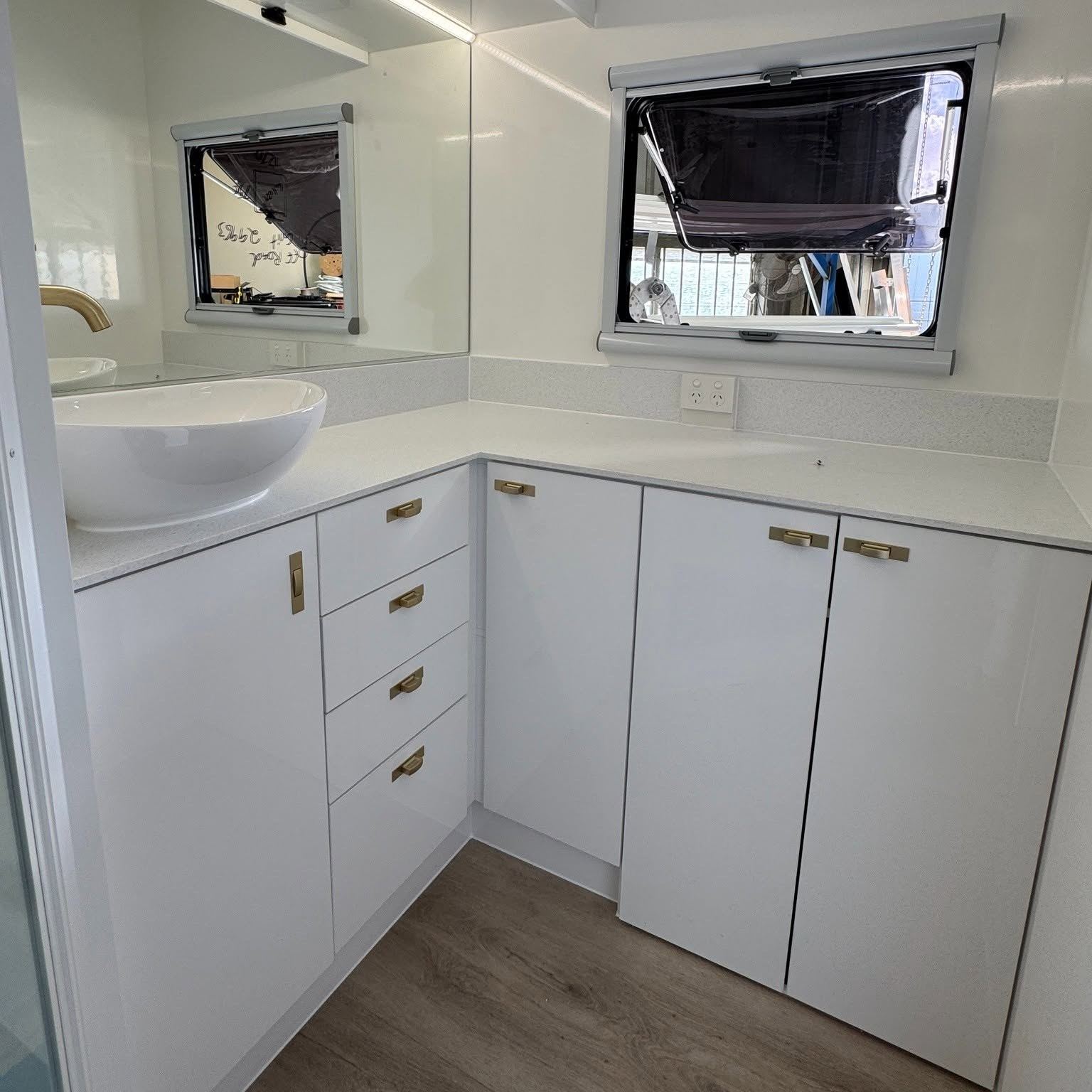 Ensuite vanity and storage