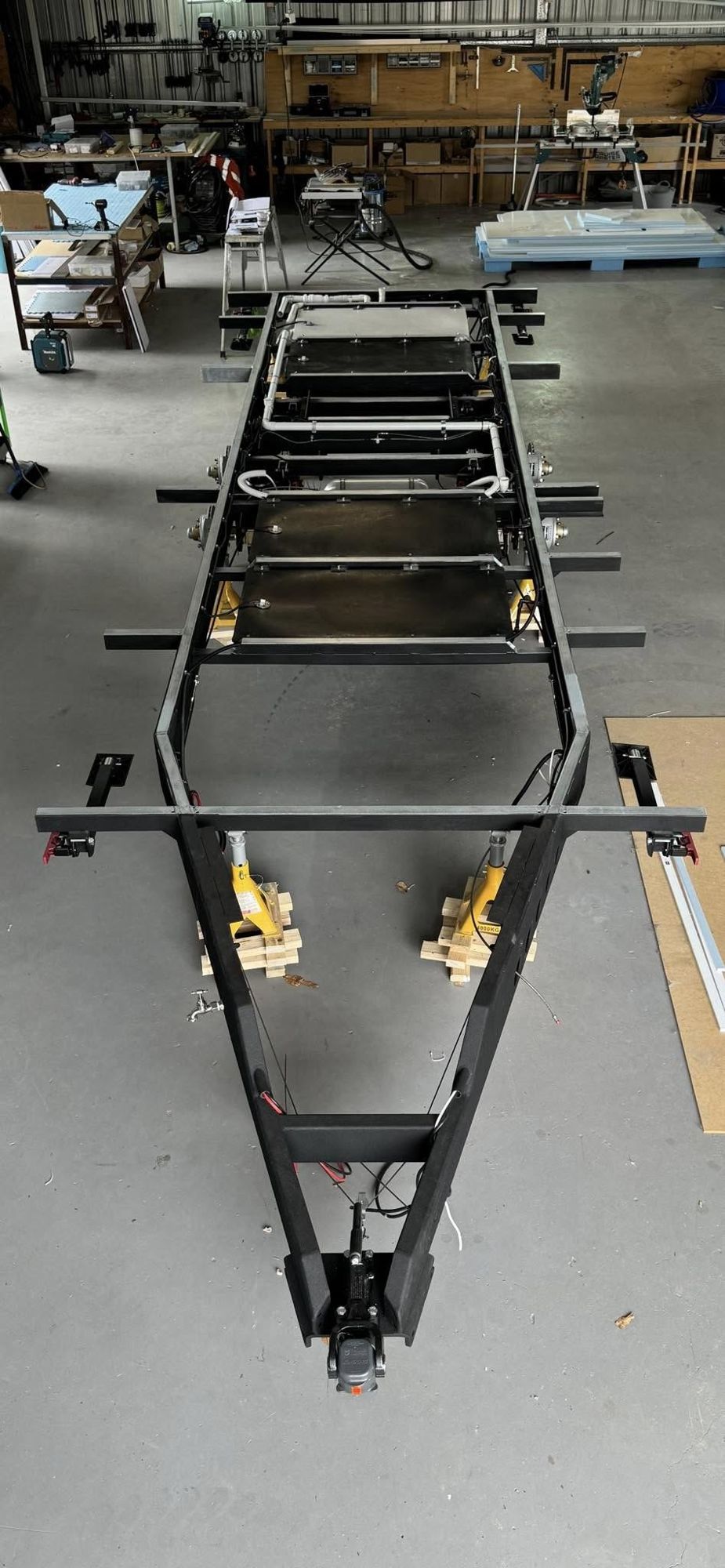 From above: a chassis ready to build on