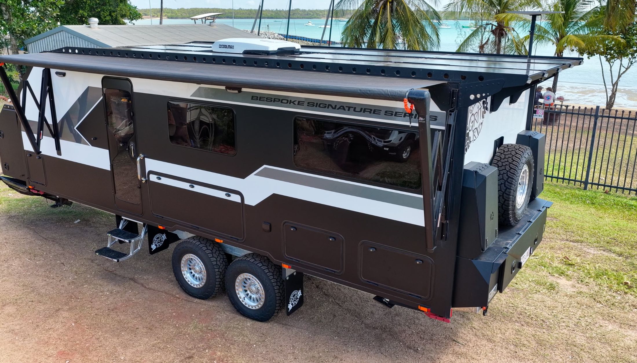 Parked up by the water