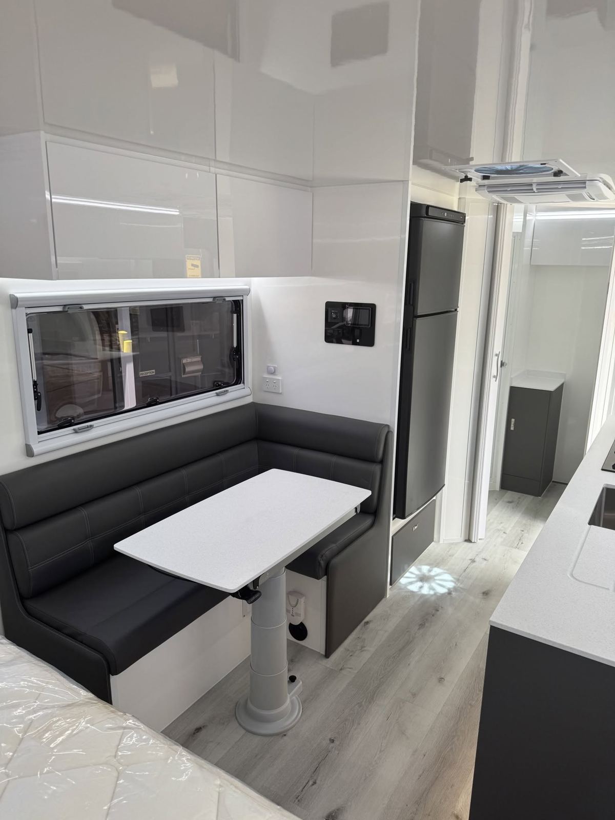 Black dinette by the door