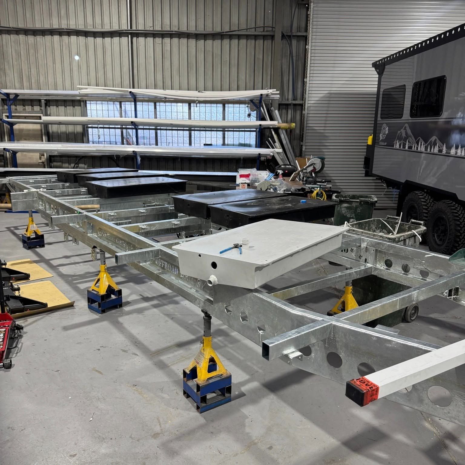 Chassis waiting for floors