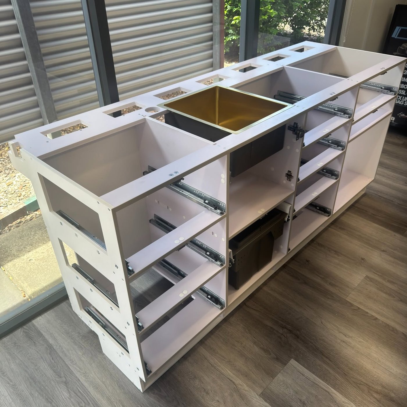 PVC cabinetry fitted into a composite van body