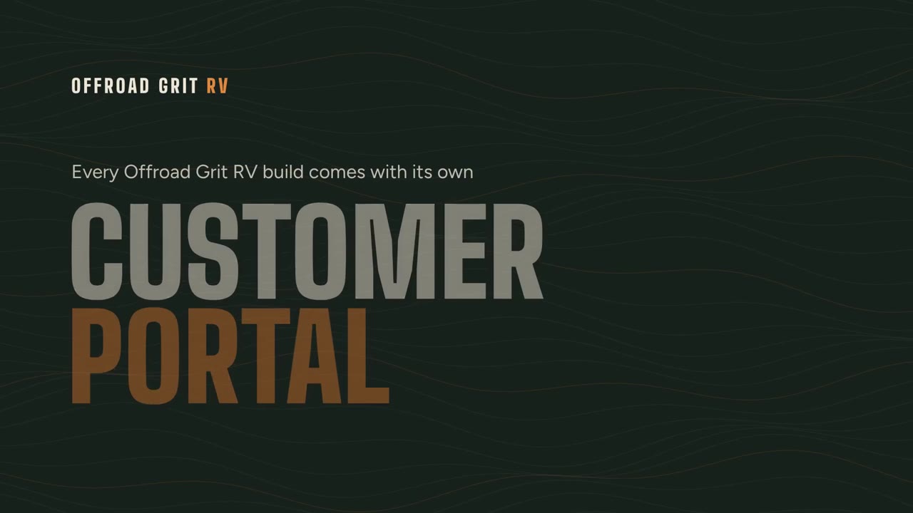 The Offroad Grit RV customer portal