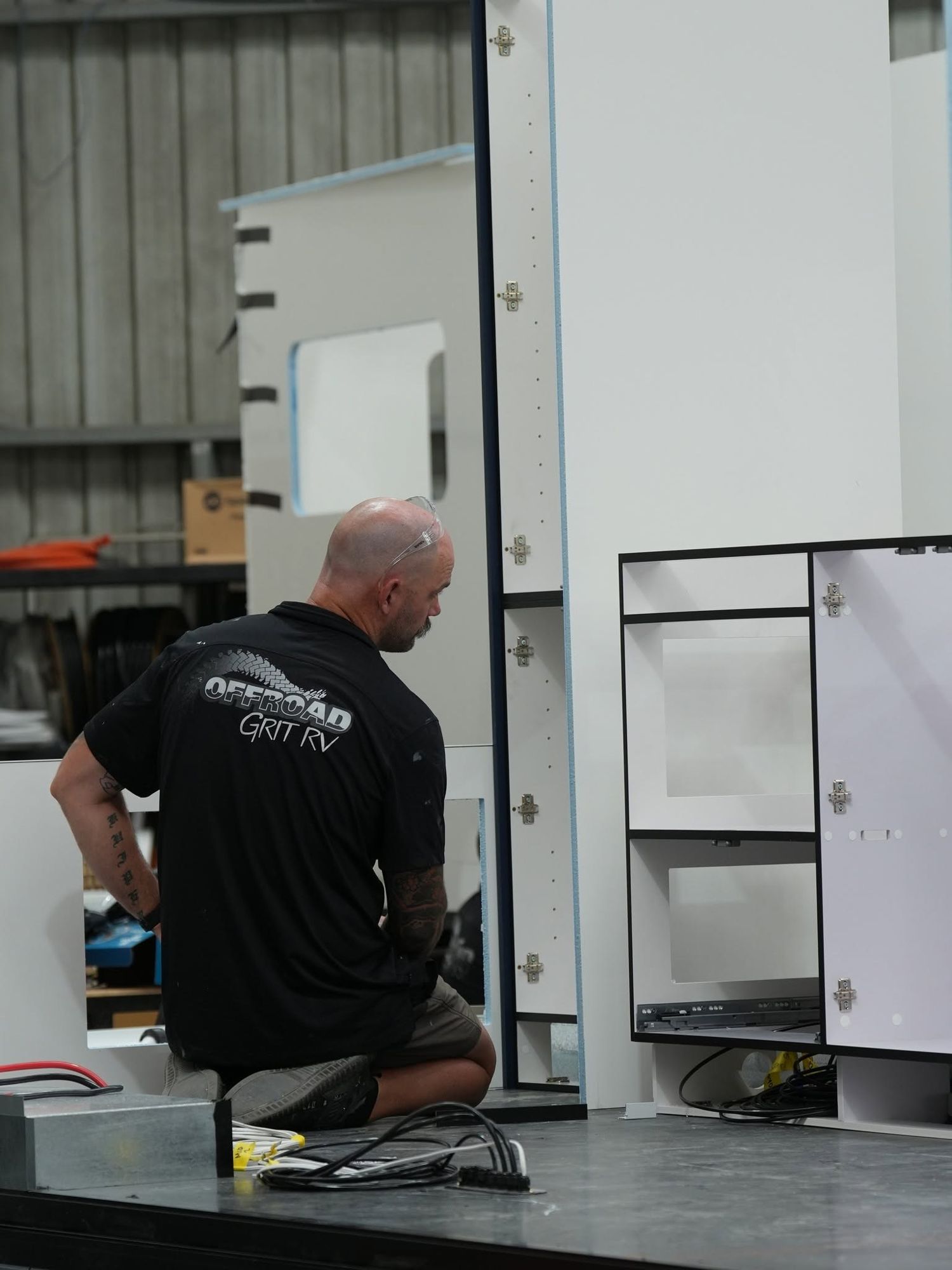 Fitting out the cabinetry