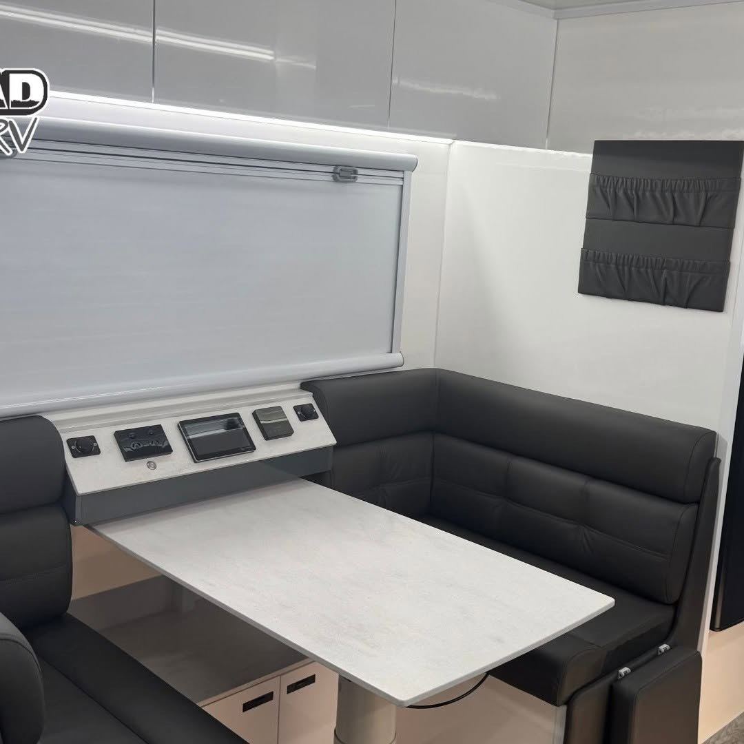 Charcoal dinette with power outlets