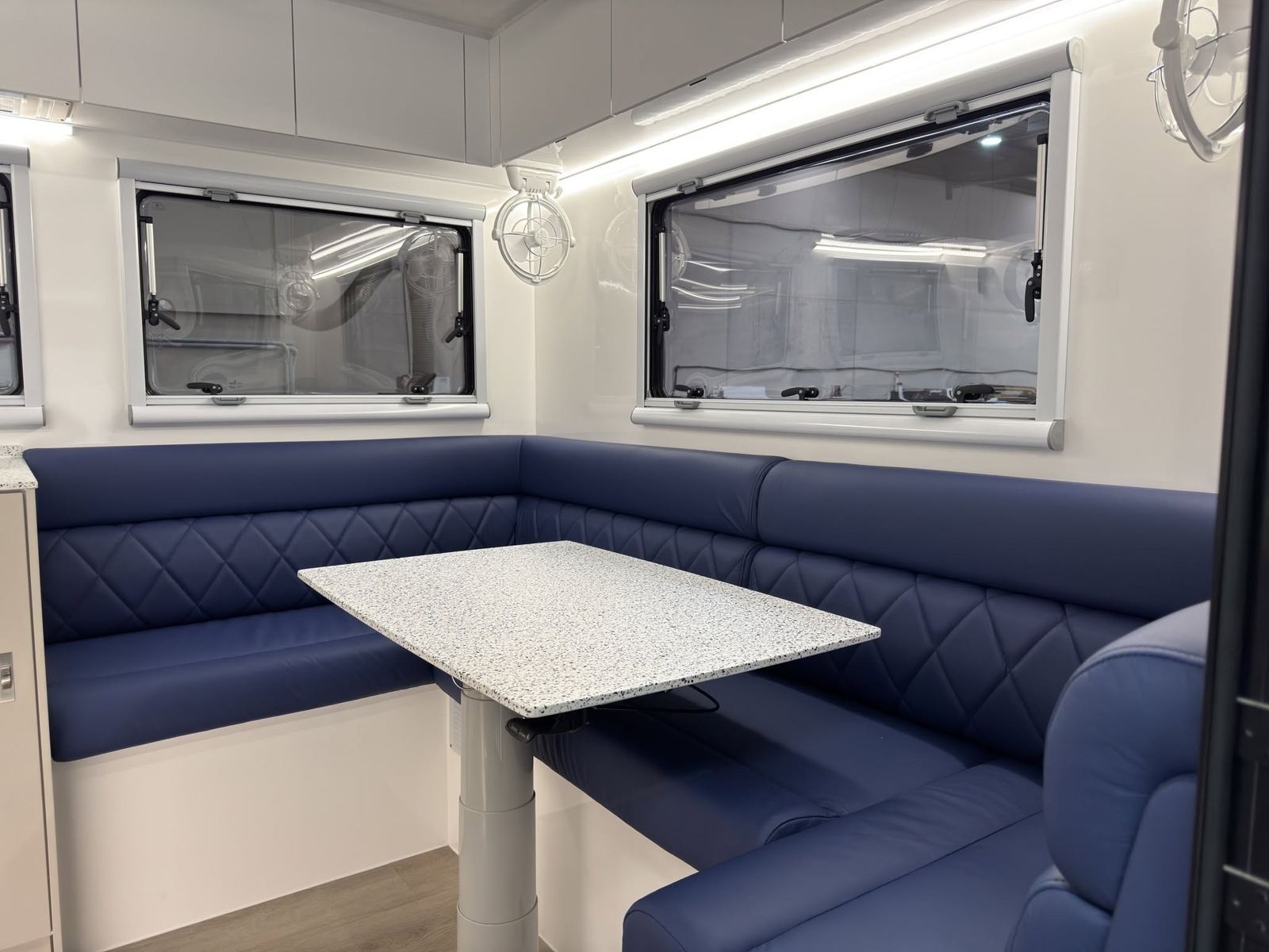 Navy dinette, side view