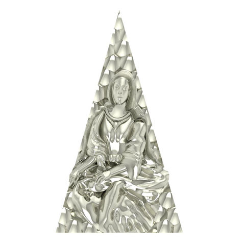 Custom jewelry showpiece featuring religious figures, precision-crafted for B2B jewelry brands, private label collections, and boutique retailers
