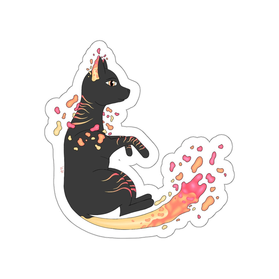 Thumbnail: Athena Mangus Designs.  Space Cat series.  Die-Cut Stickers