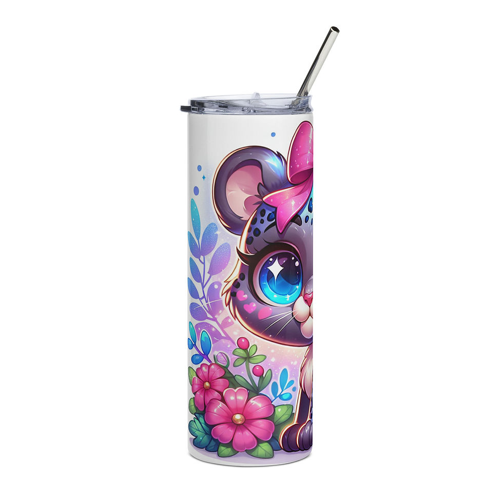 Thumbnail: Pretty Kitty Stainless steel tumbler