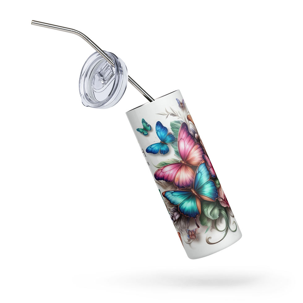 Thumbnail: Faith Over Fear.  Stainless steel tumbler