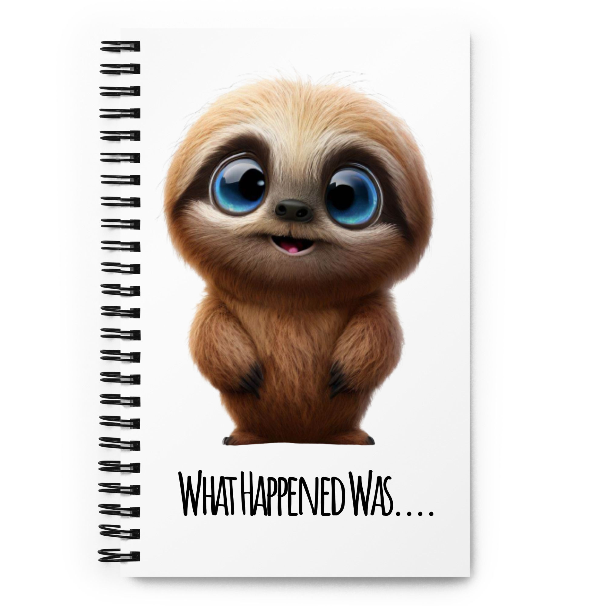 Sloth...  What Happened Was.... Spiral notebook