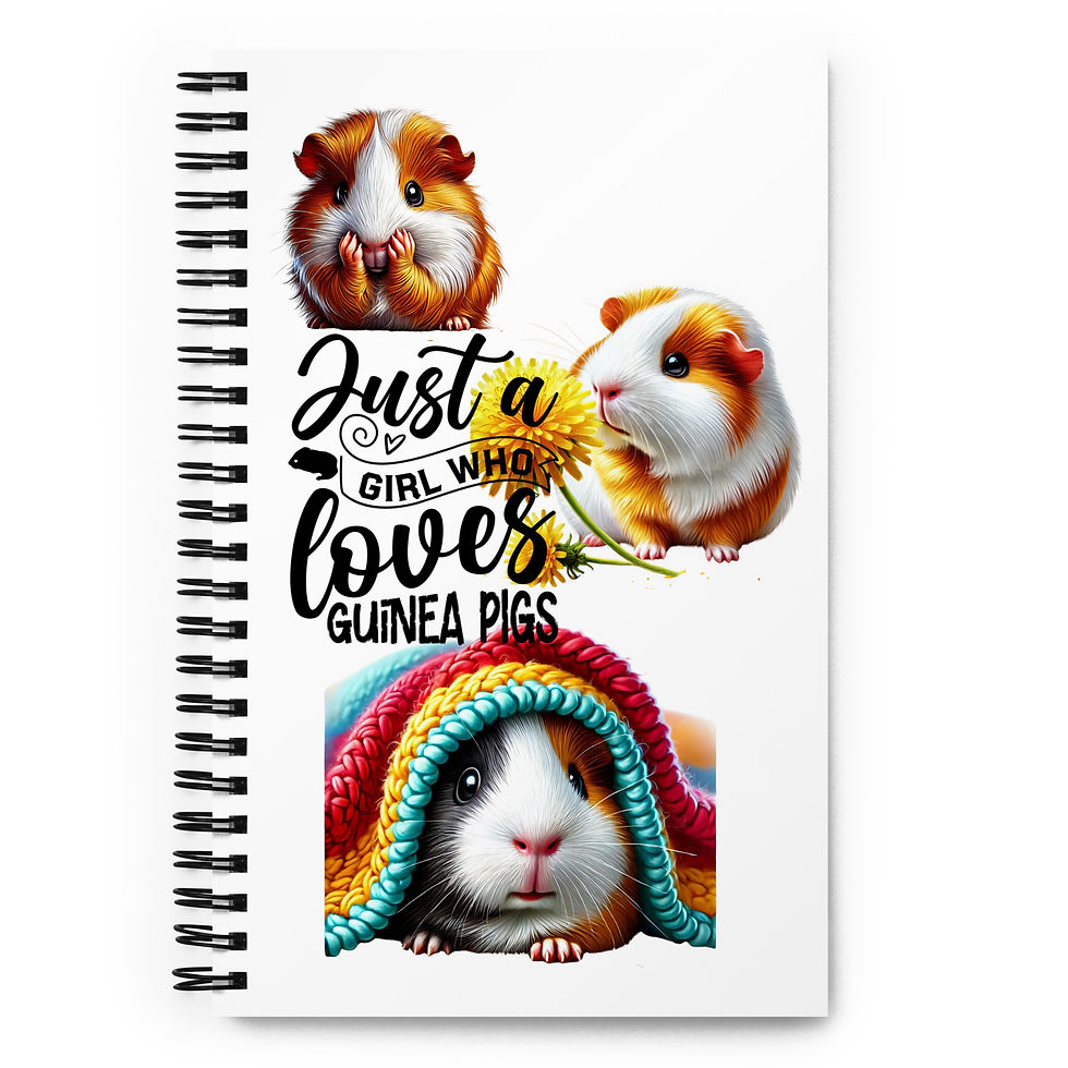 Just a girl that loves Guinea Pigs Spiral notebook