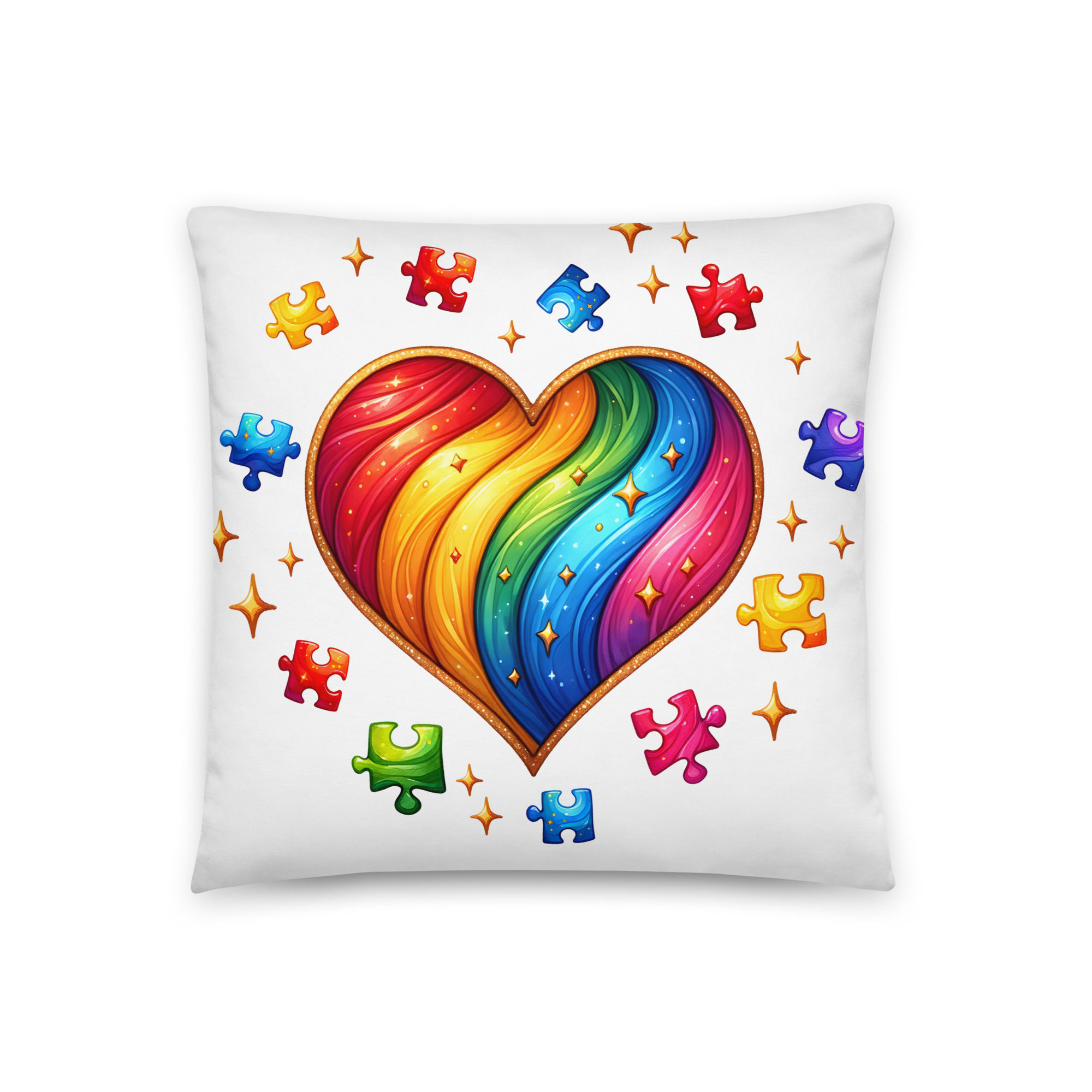 Autism Heart.  Basic Pillow