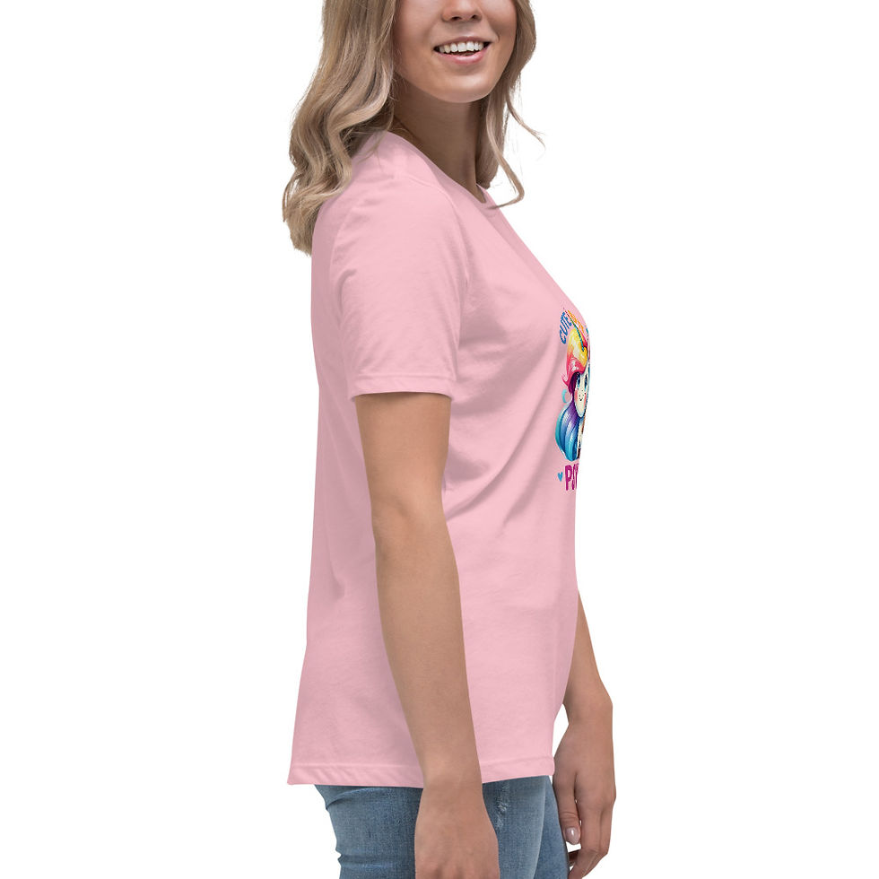 Thumbnail: Cute but Psycho Unicorn, Humor.  Women's Relaxed T-Shirt