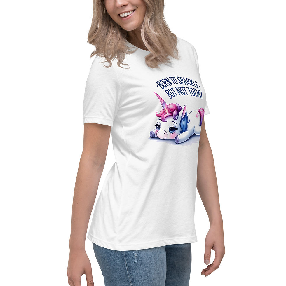 Thumbnail: Butt Not Today..Unicorn.  Women's Relaxed T-Shirt