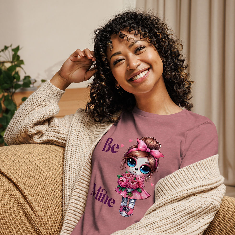 Thumbnail: Be Mine.  Girl.Women's Relaxed T-Shirt