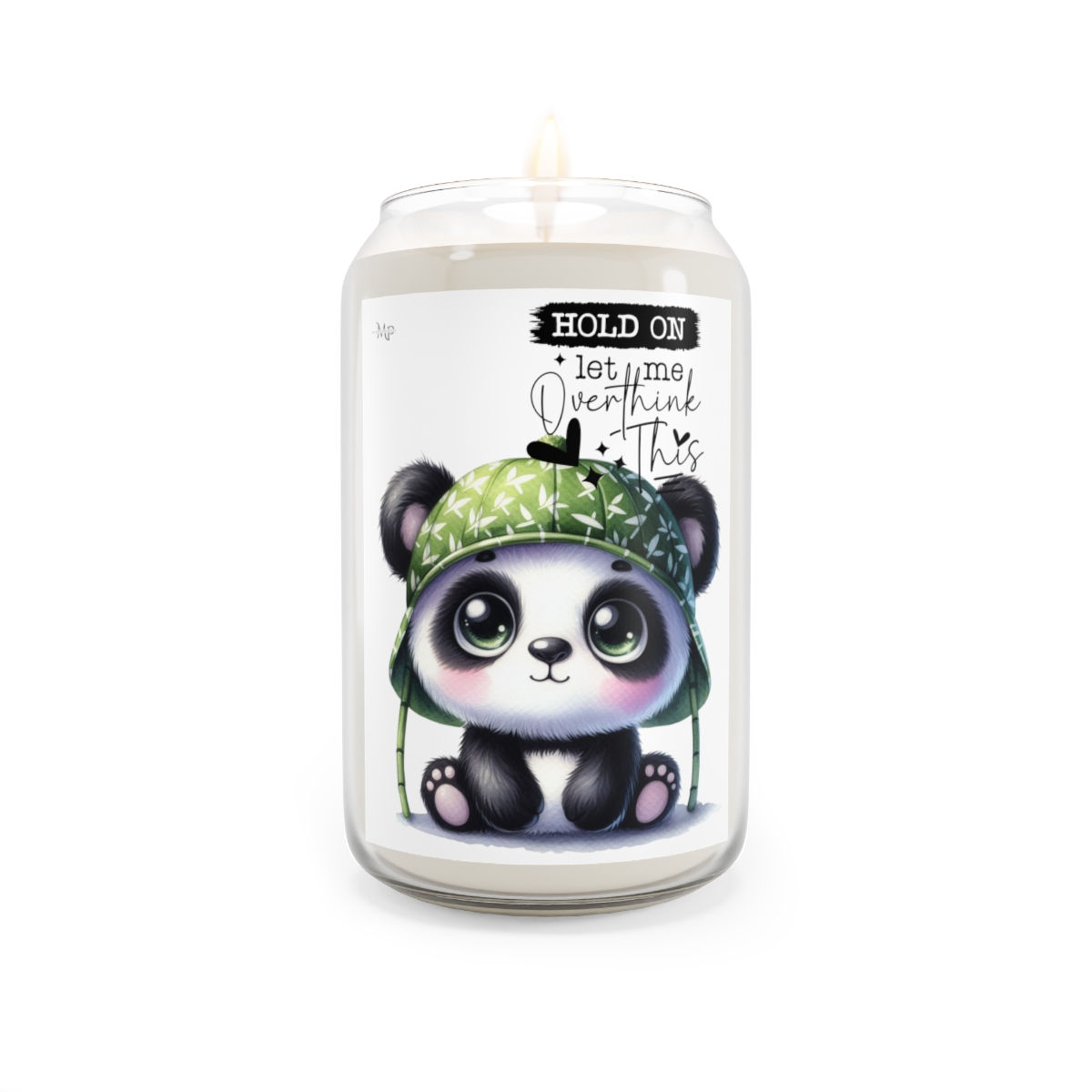 Panda Overthinking.  Large. Scented Candle, 13.75oz