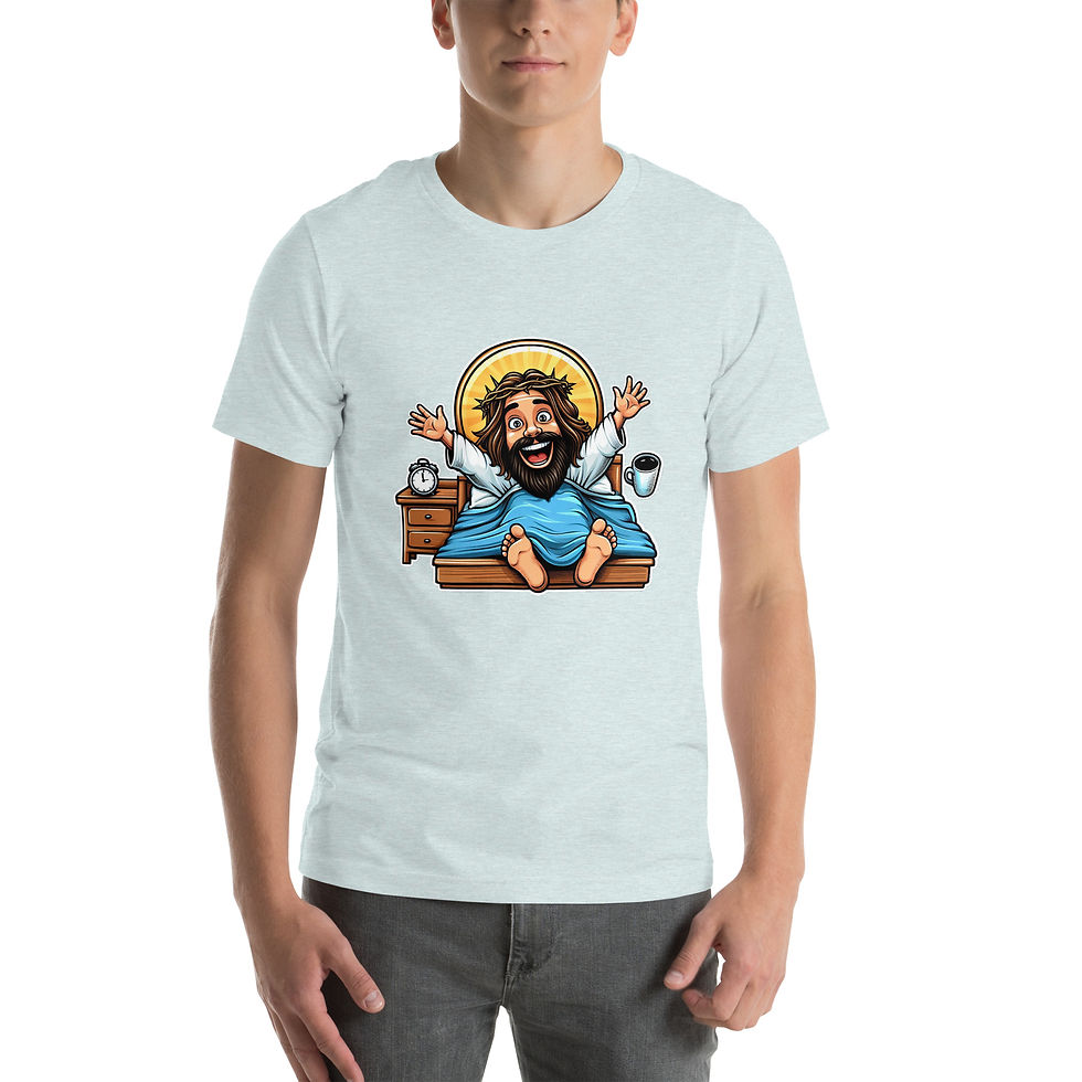 Thumbnail: Happy Jesus.   Unisex t-shirt