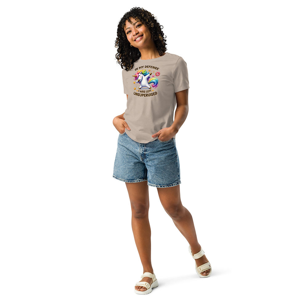 Thumbnail: Left Unsupervised.... Women's Relaxed T-Shirt