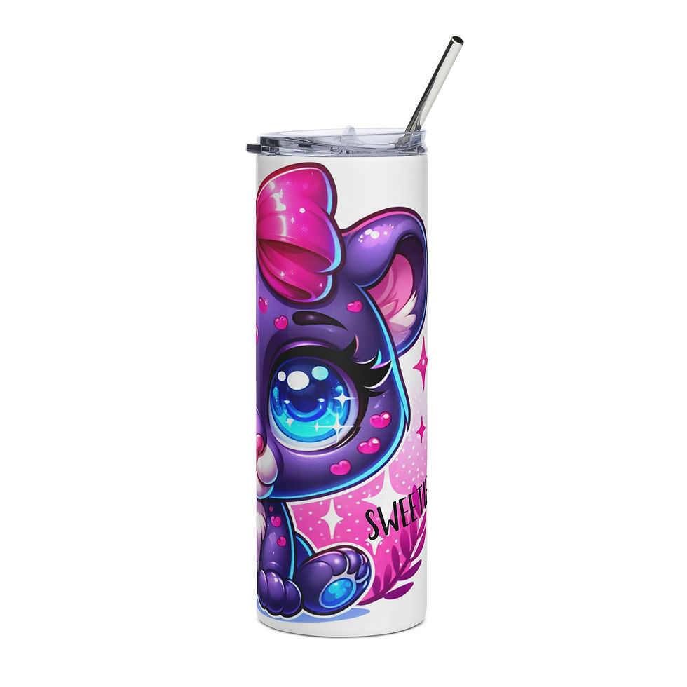 Thumbnail: Sweet Kitty Stainless steel tumbler
