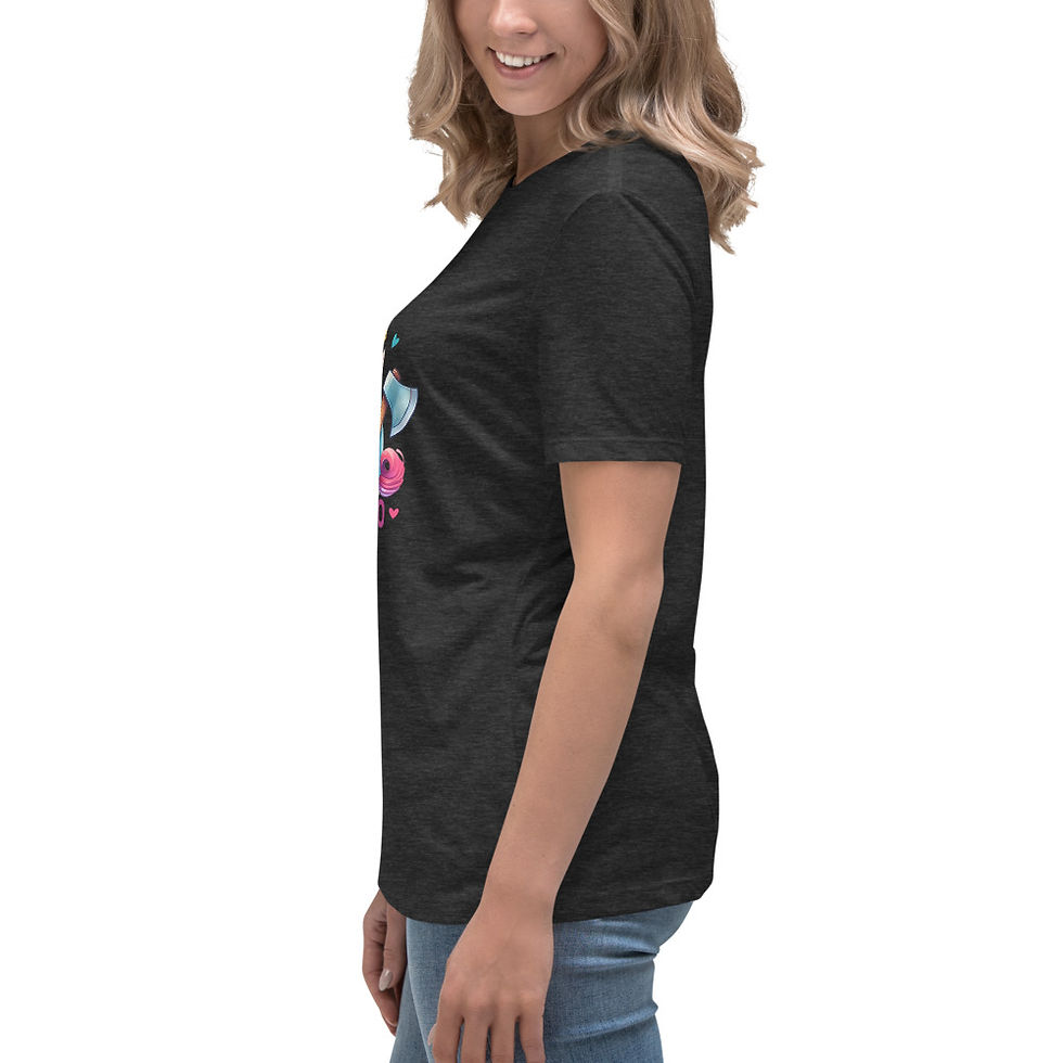 Thumbnail: Cute but Psycho Unicorn, Humor.  Women's Relaxed T-Shirt