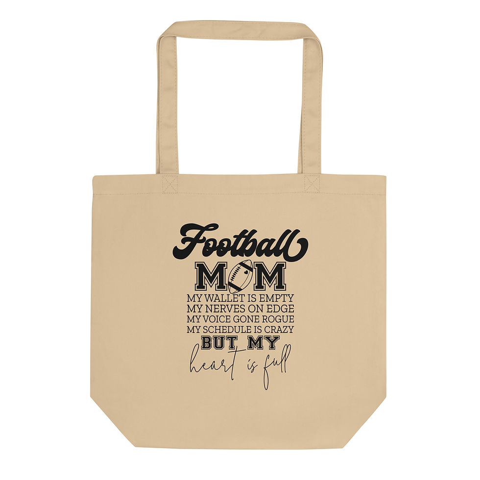 Football Mom. Eco Tote Bag