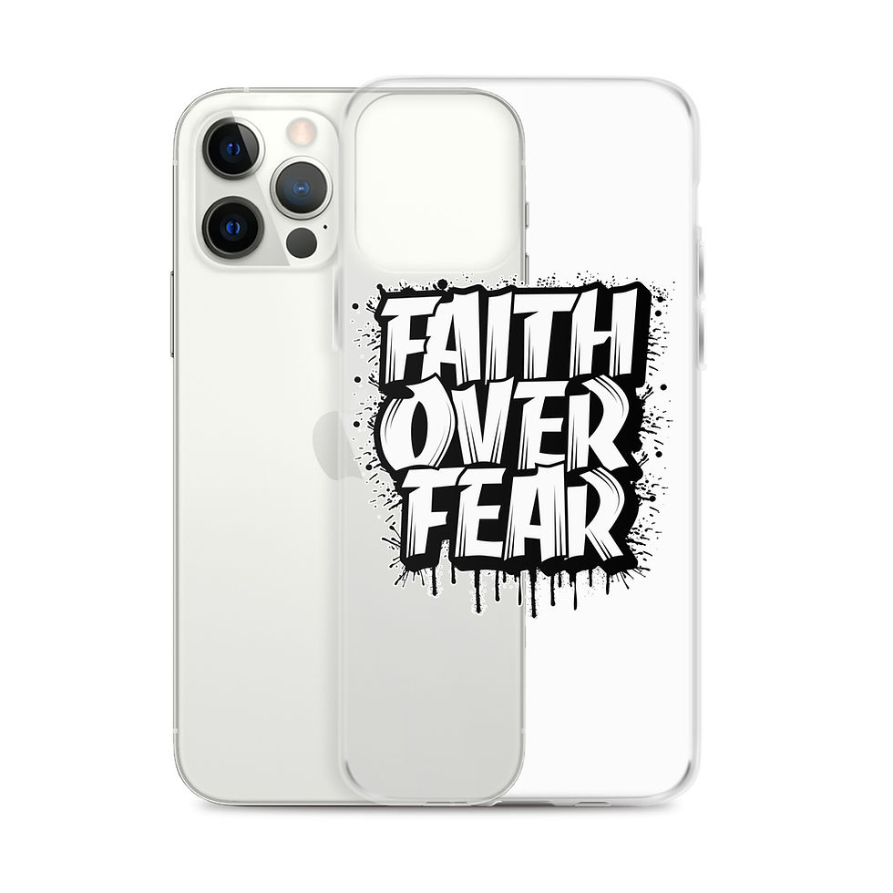 Thumbnail: Faith Over Fear. Clear Case for iPhone®