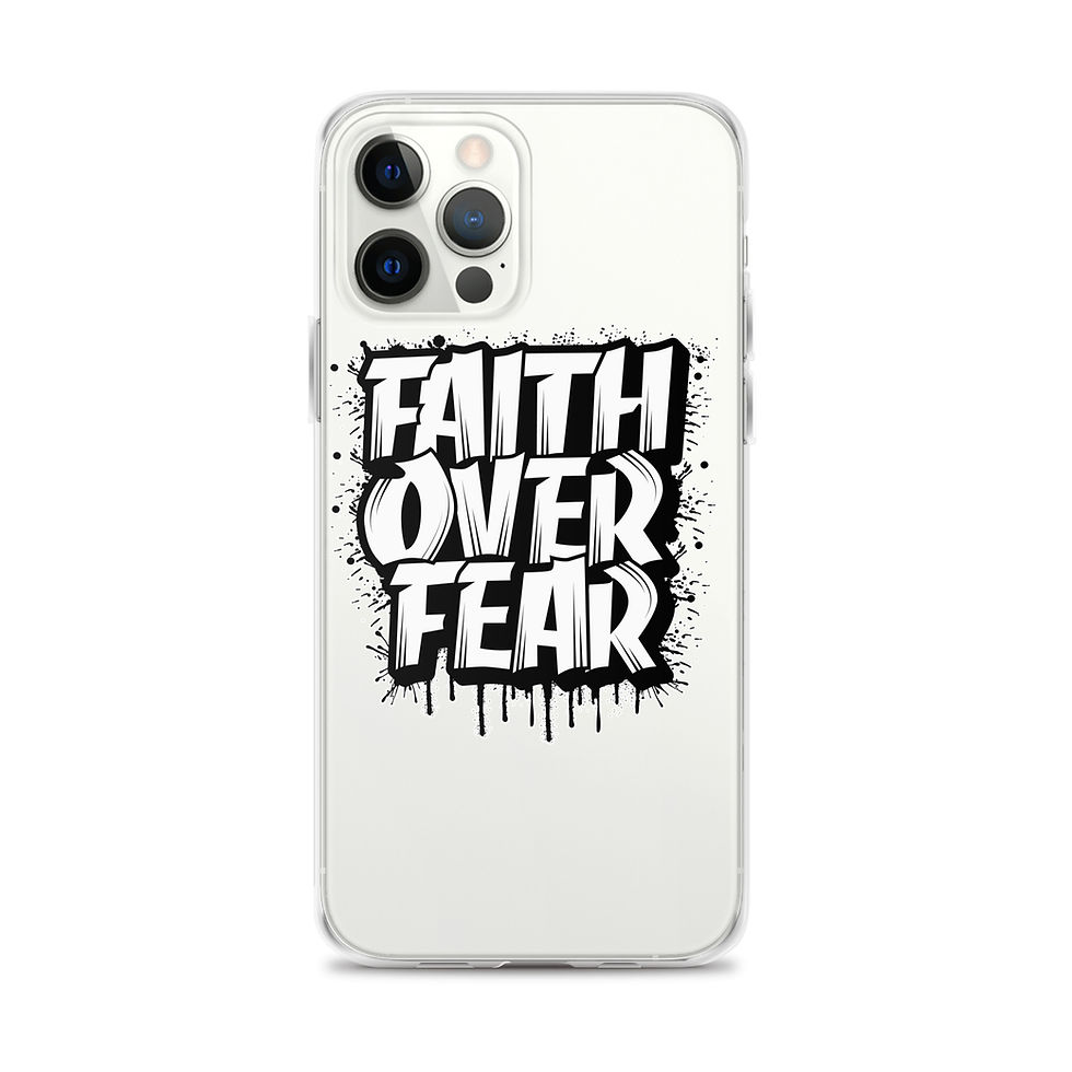 Thumbnail: Faith Over Fear. Clear Case for iPhone®