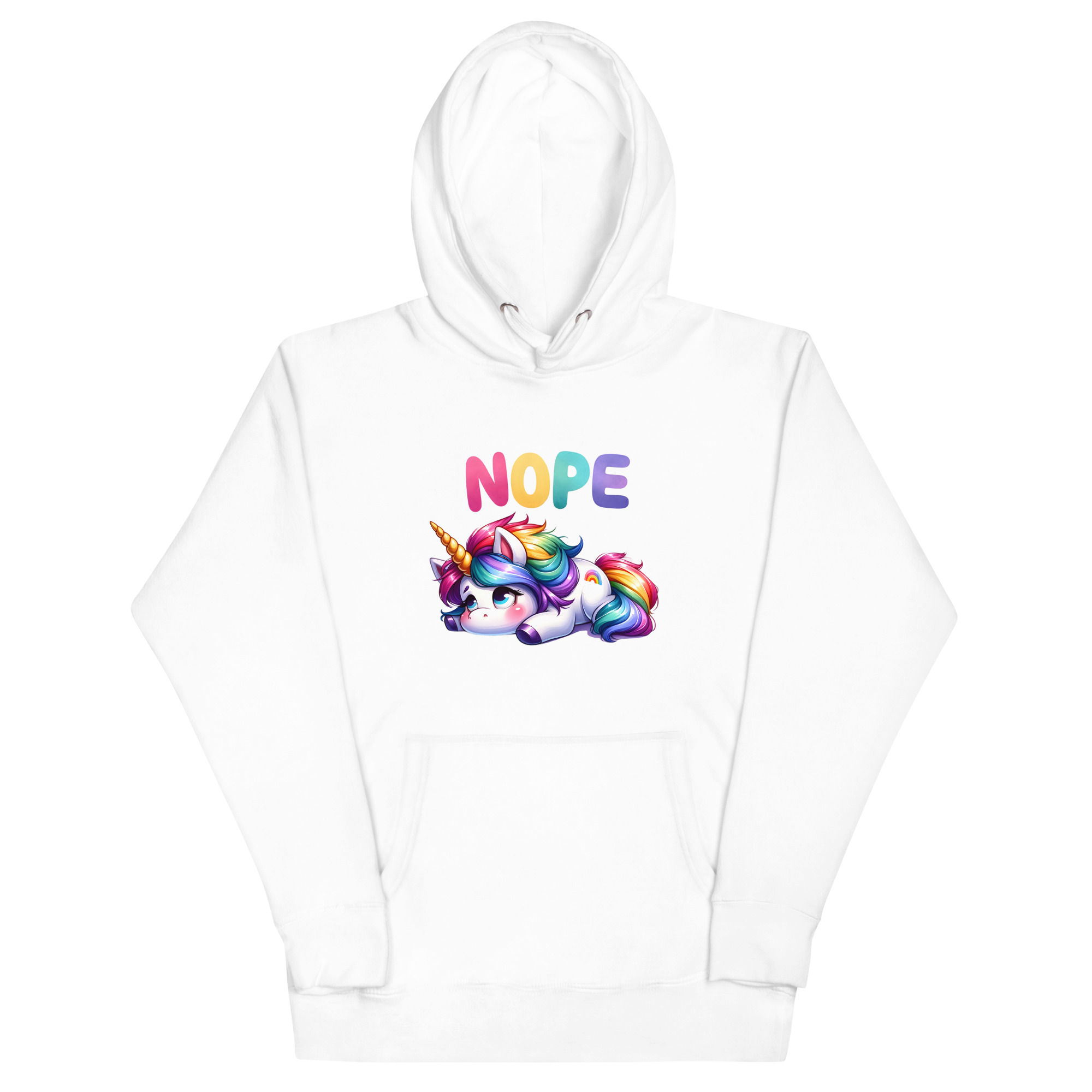 Nope. Unicorn.. Humor. Unisex Hoodie