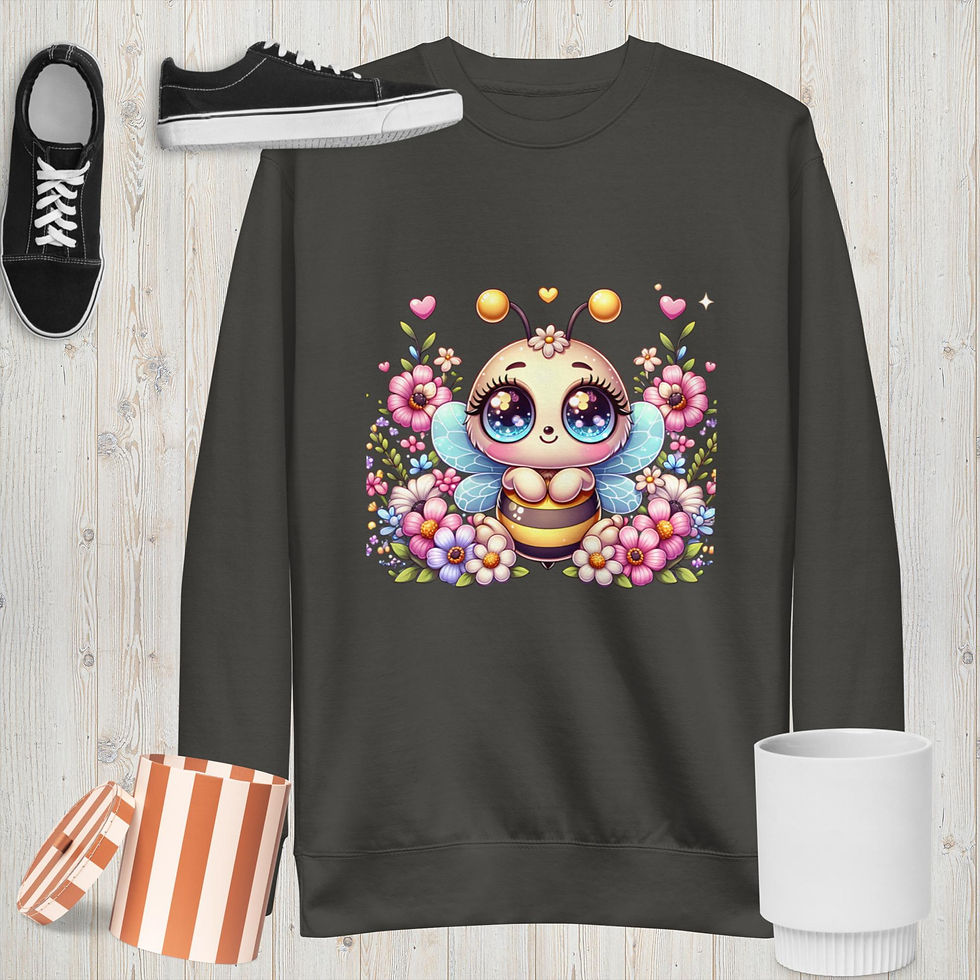 Thumbnail: Bee Spring Crew Unisex Premium Sweatshirt