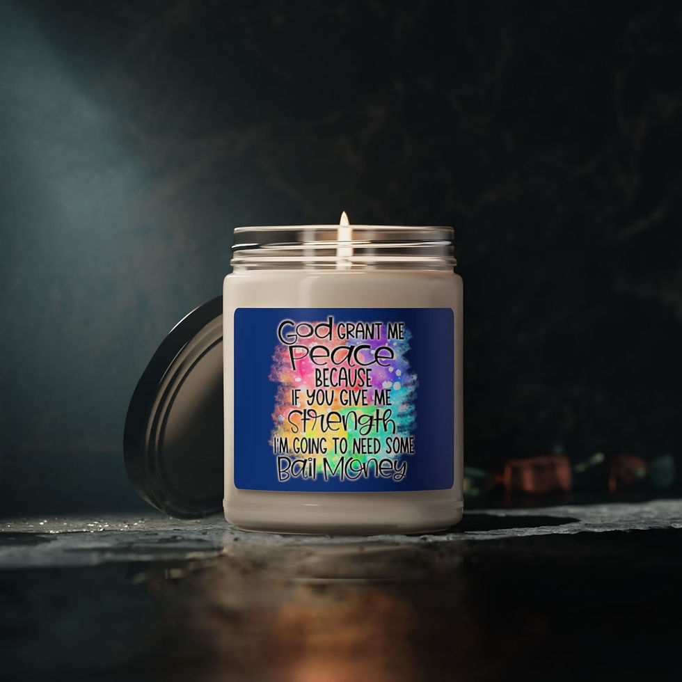 Thumbnail: Grant Me Peace... Bail Money.  Scented Soy Candle, 9oz