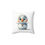 Thumbnail: Little Snowman.  Spun Polyester Square Pillow