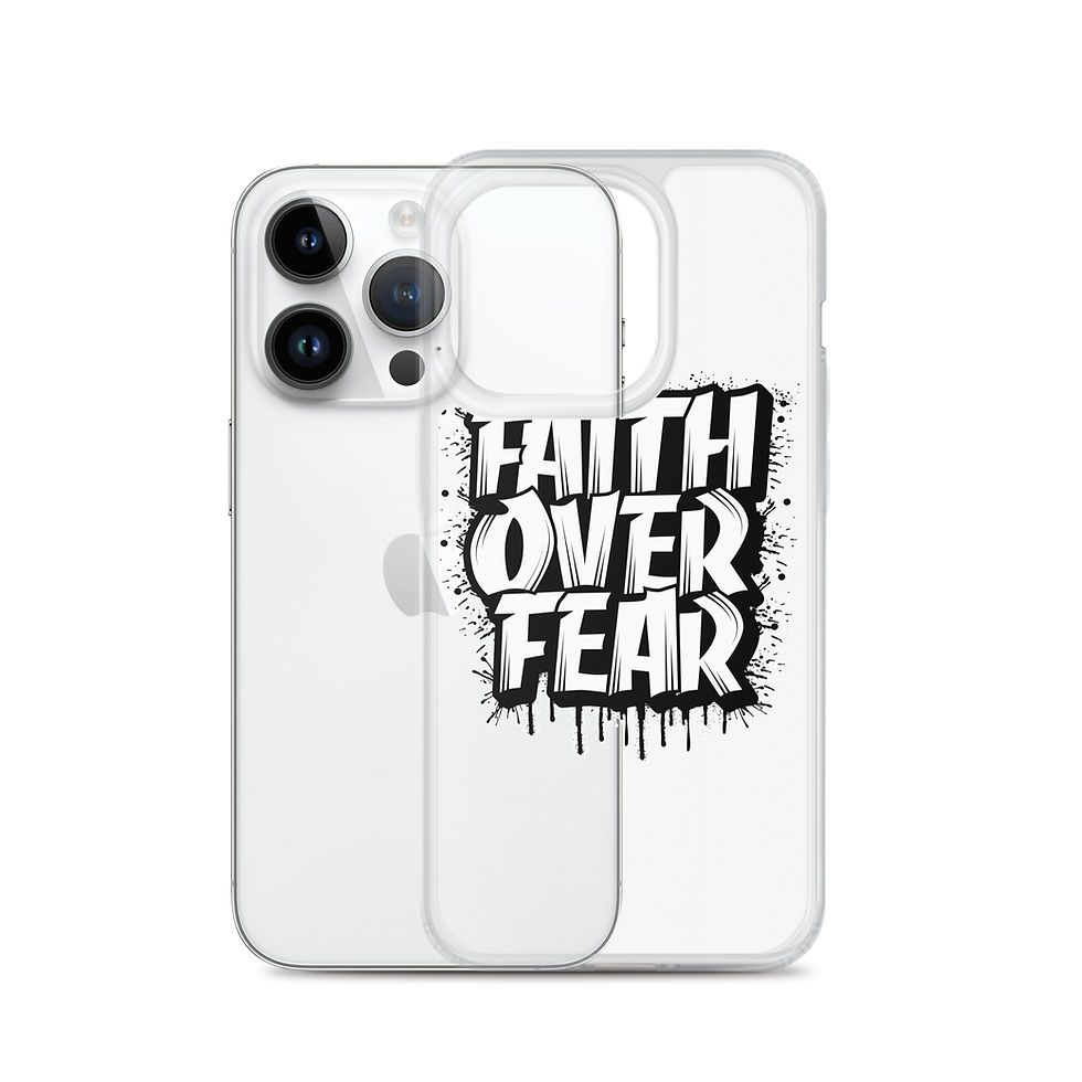 Thumbnail: Faith Over Fear. Clear Case for iPhone®