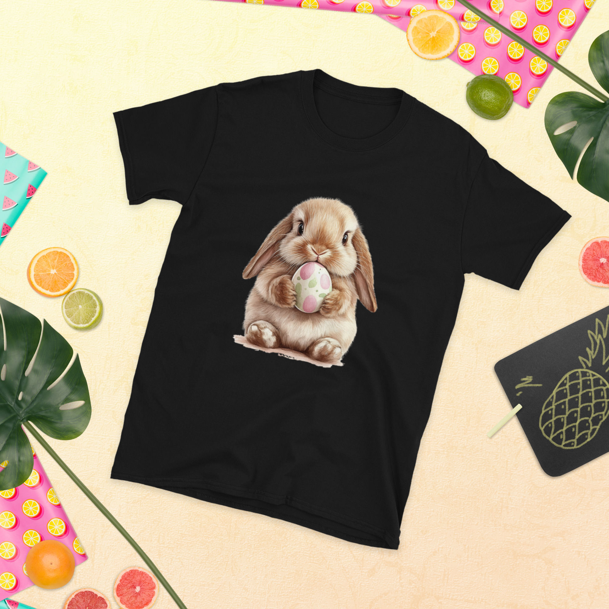 Bunny with Egg Short-Sleeve Unisex T-Shirt