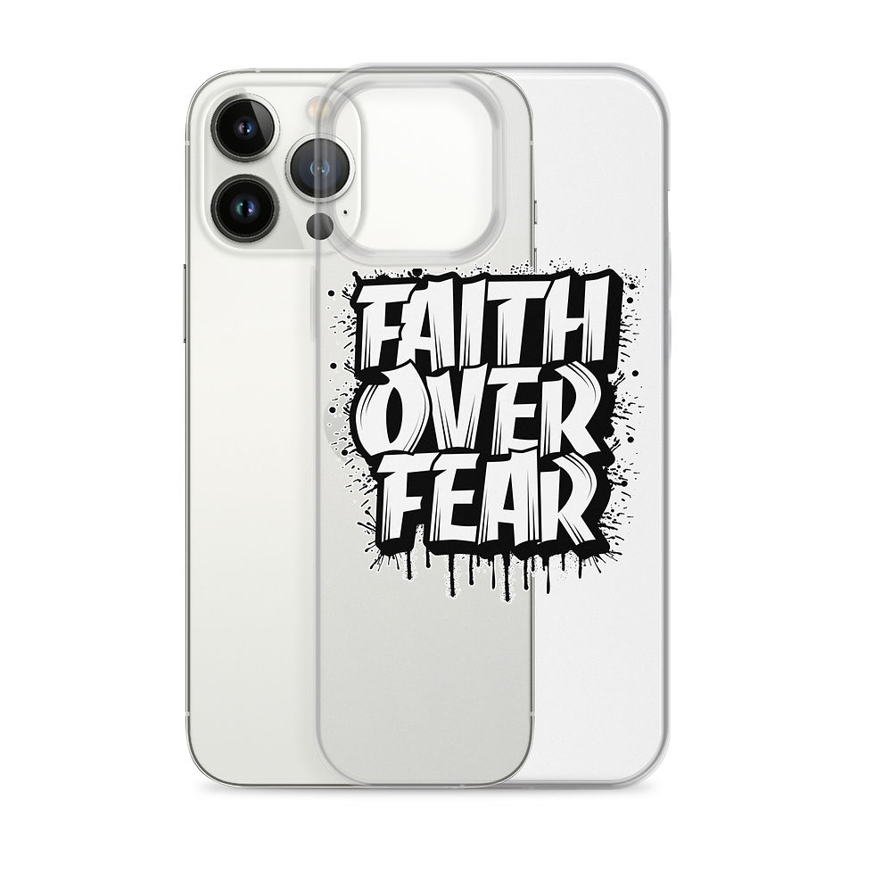 Thumbnail: Faith Over Fear. Clear Case for iPhone®