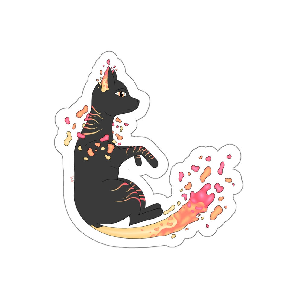 Thumbnail: Athena Mangus Designs.  Space Cat series.  Die-Cut Stickers