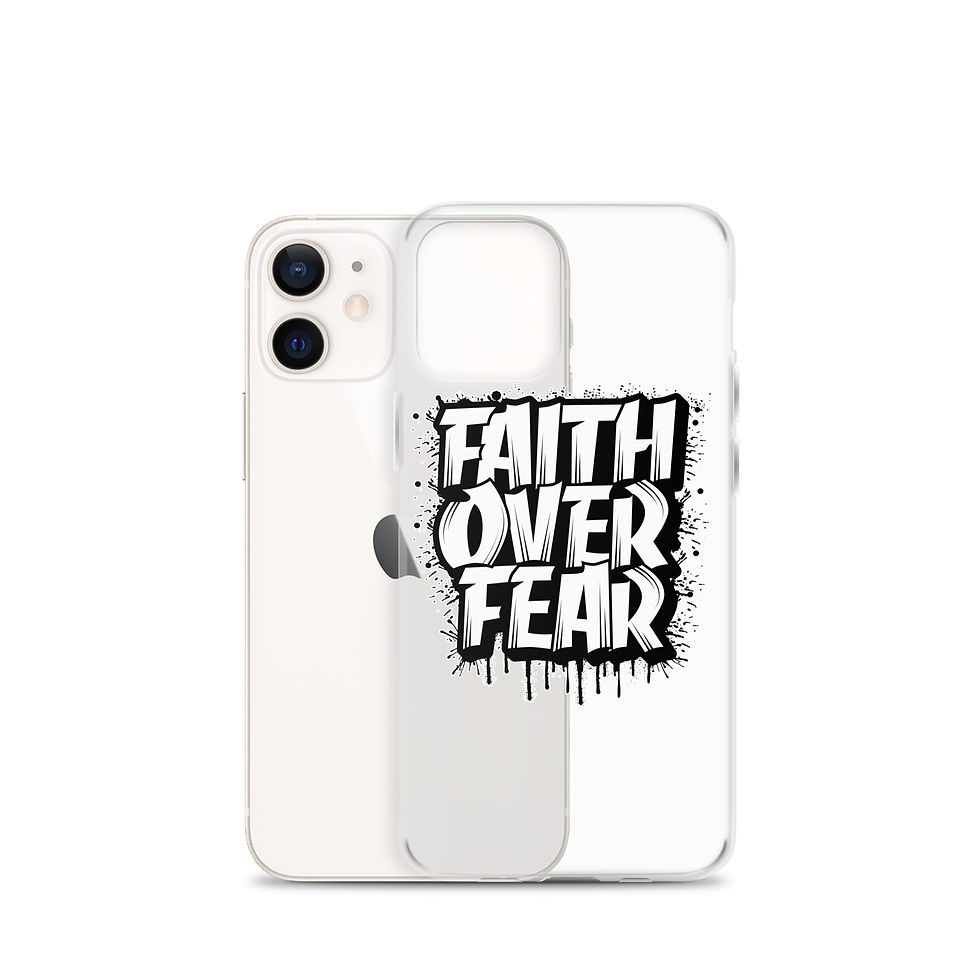 Thumbnail: Faith Over Fear. Clear Case for iPhone®