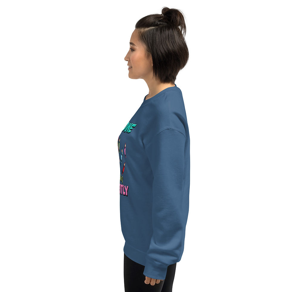 Thumbnail: Everyone Communicates Differently. Unisex Sweatshirt