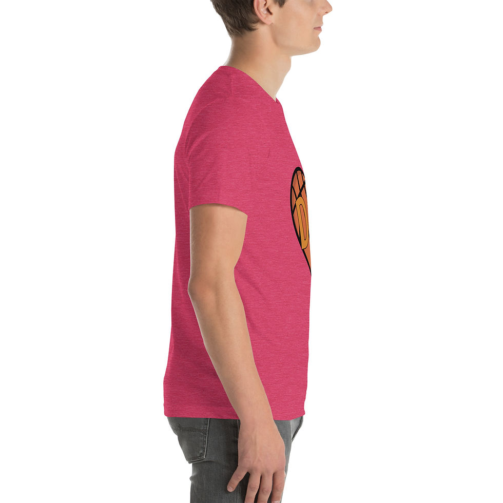 Thumbnail: Basketball heart Dad. Unisex t-shirt